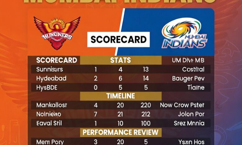 Sunrisers Hyderabad vs Mumbai Indians: Scorecard, Stats, Timeline & Performance Review